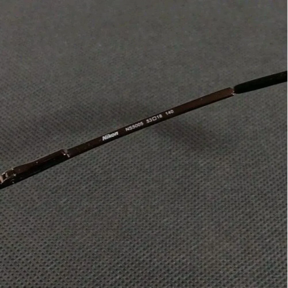 Nikon NS5005 Bronze Half Rim Unisex Eyeglass Frames Only 53-18-140 Flex Hinge